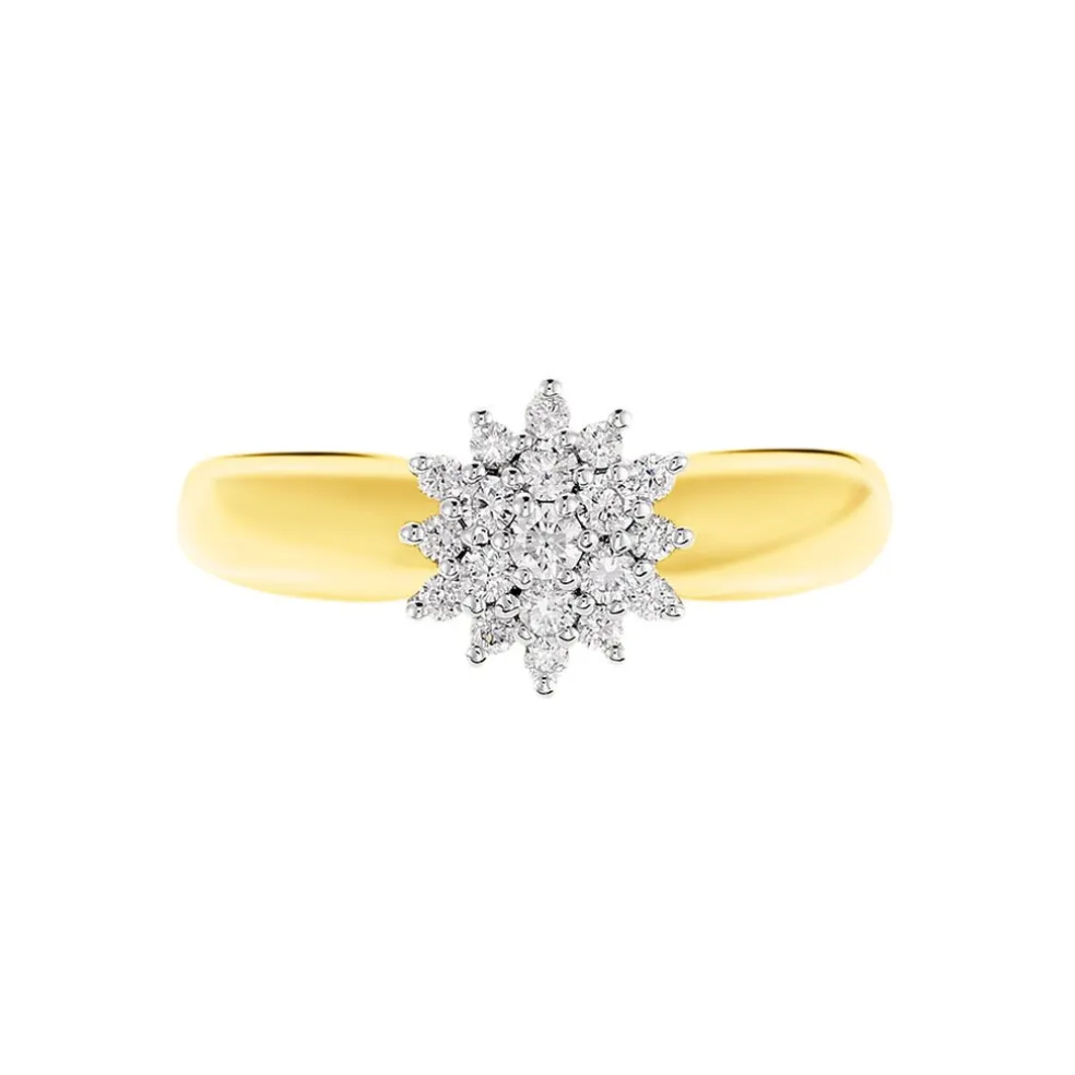 Bague Chou Or Jaune Diamant