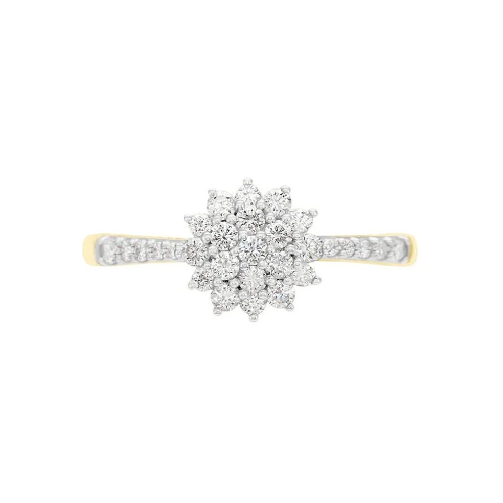 Bague Chouchana Ld Or Jaune Diamant Synthétique