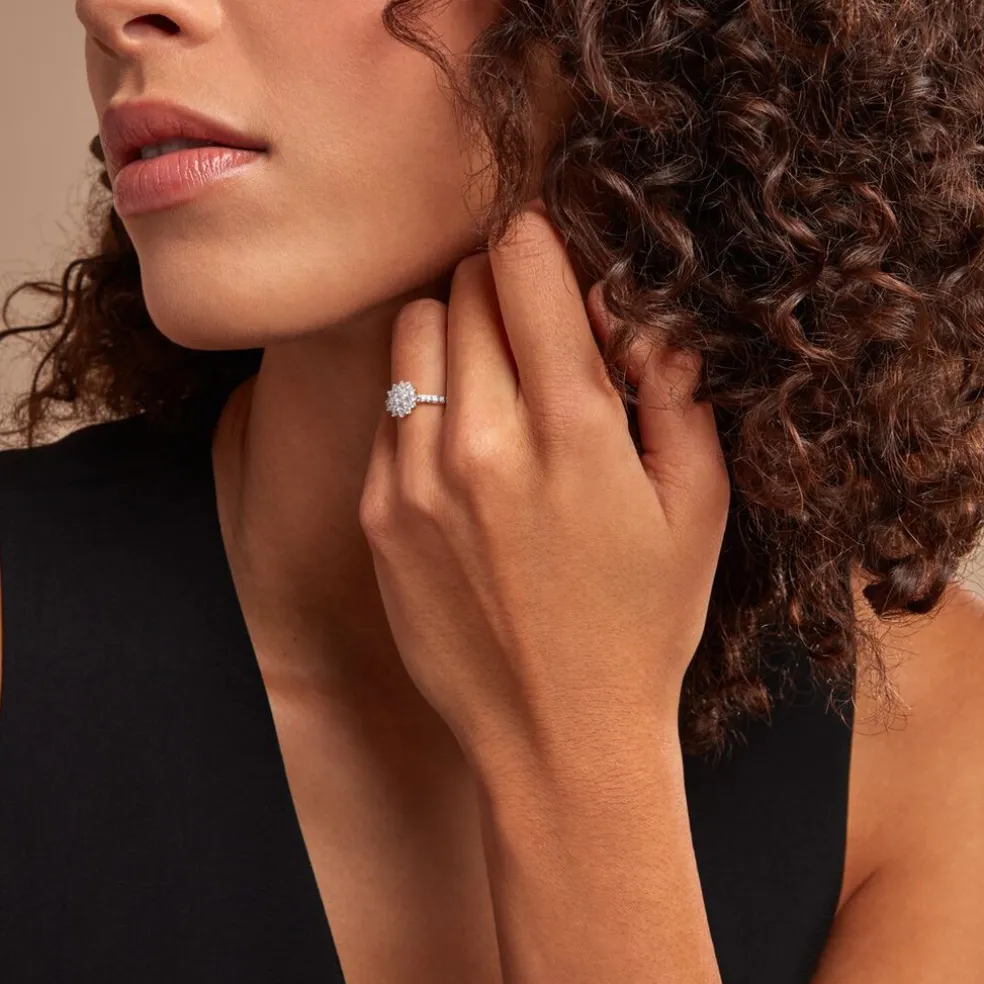 Bague Chouchana Ld Or Jaune Diamant Synthétique