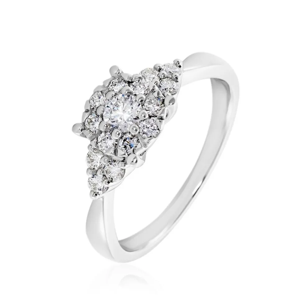 Bague Cierra Platine Blanc Diamant