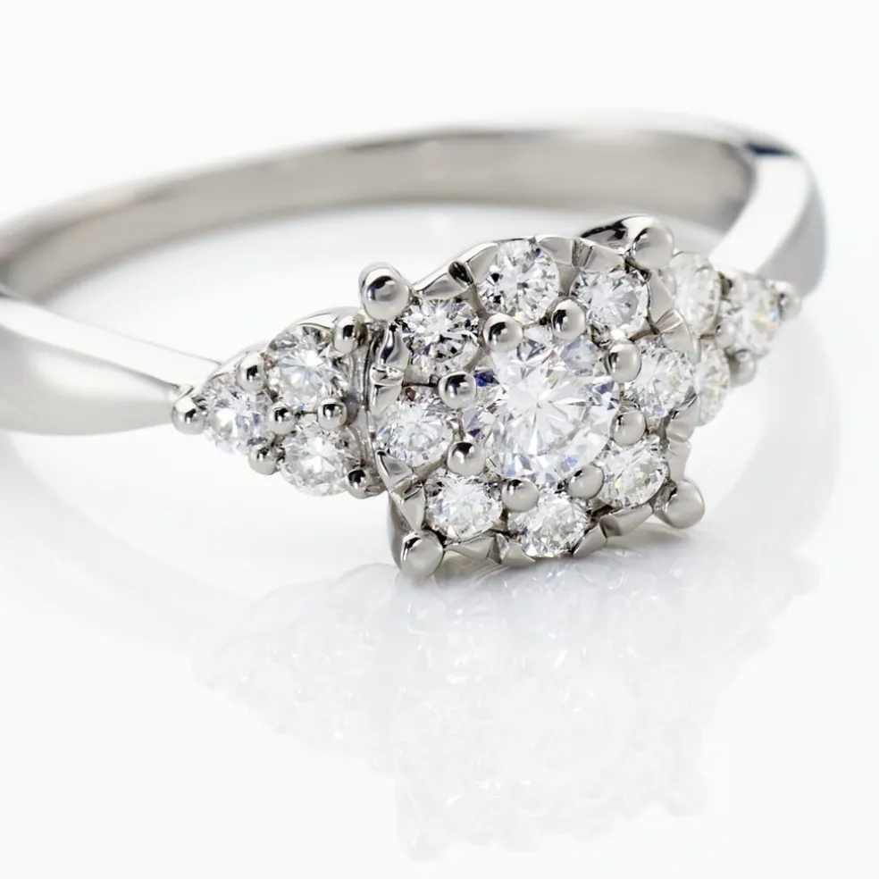 Bague Cierra Platine Blanc Diamant