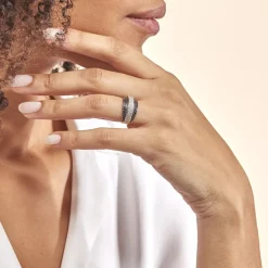 Bague Cihan Or Blanc Diamant