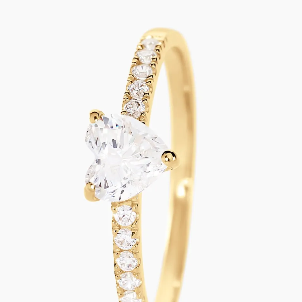 Bague Ciriaco Or Jaune Oxyde De Zirconium