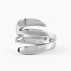 Bague Cleia Acier Blanc