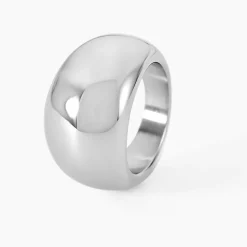 Bague Cleoria Acier Blanc