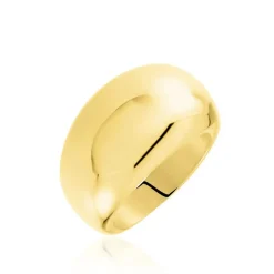 Bague Cleoria Acier Dore