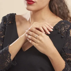 Bague Clotilda Or Jaune Diamant