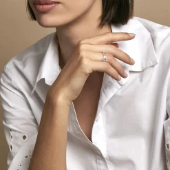 Bague Collection 1986 Or Blanc Diamant