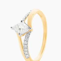 Bague Collection Icone Or Jaune Diamant Synthétique