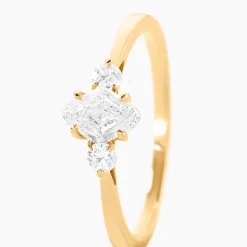 Bague Collection Icone Or Jaune Diamant Synthétique