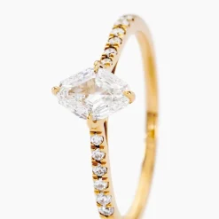 Bague Collection Icone Or Jaune Diamant Synthétique