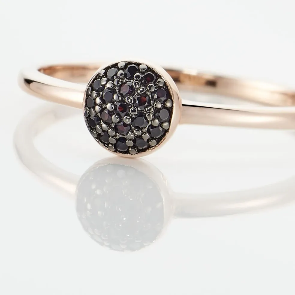 Bague Colline Argent Rose Oxyde De Zirconium