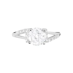 Bague Conception Argent Blanc Oxyde De Zirconium