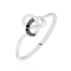 Bague Constellation Or Blanc Diamant