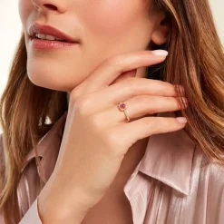 Bague Cosimo Or Jaune Rubis Diamant