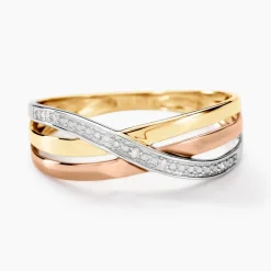 Bague Cramitia Or Tricolore Diamant