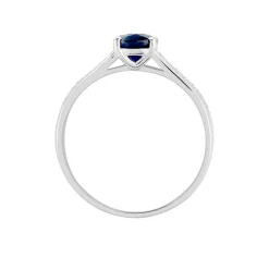 Bague Crista Or Blanc Saphir Et Diamant