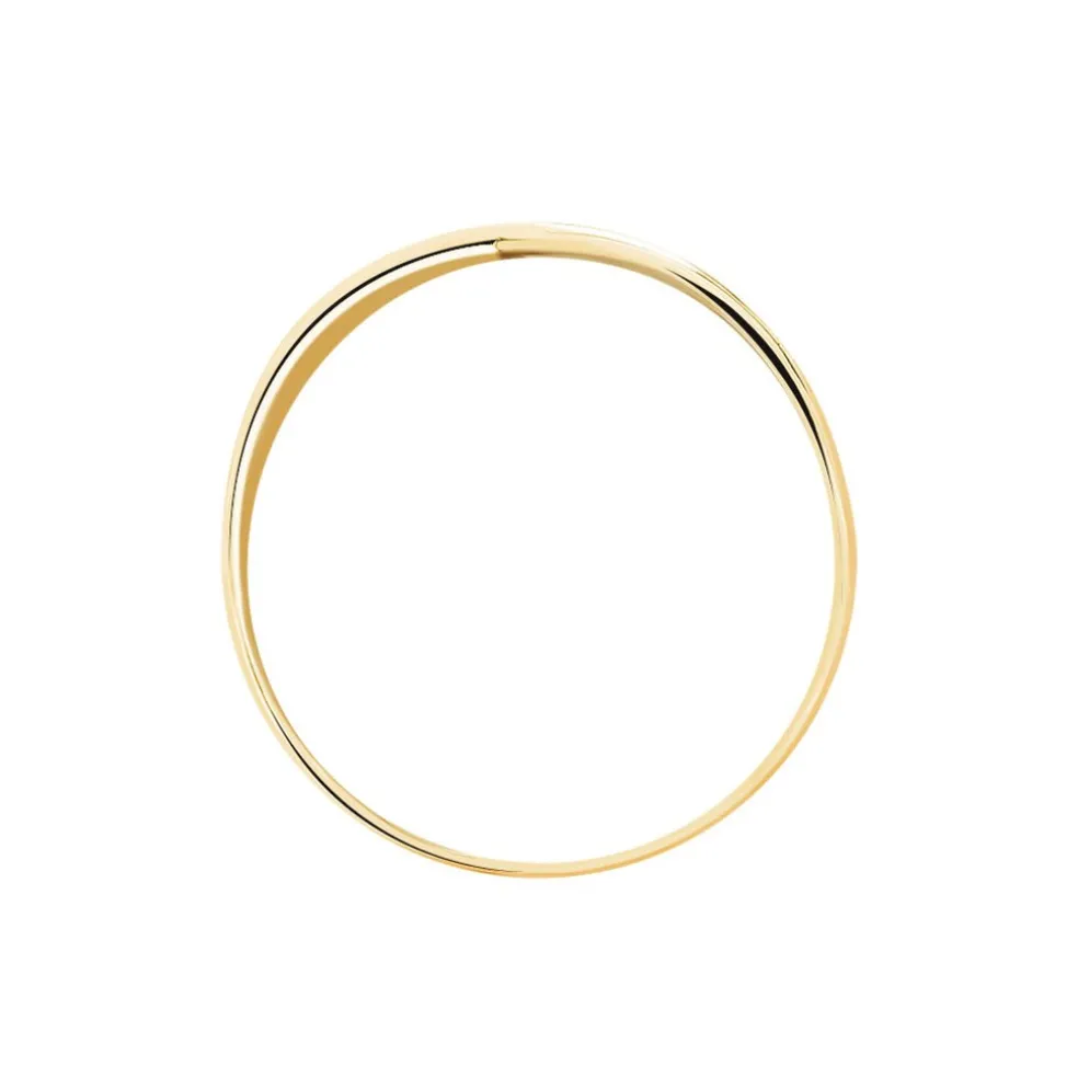 Bague Croisee Or Jaune Diamant