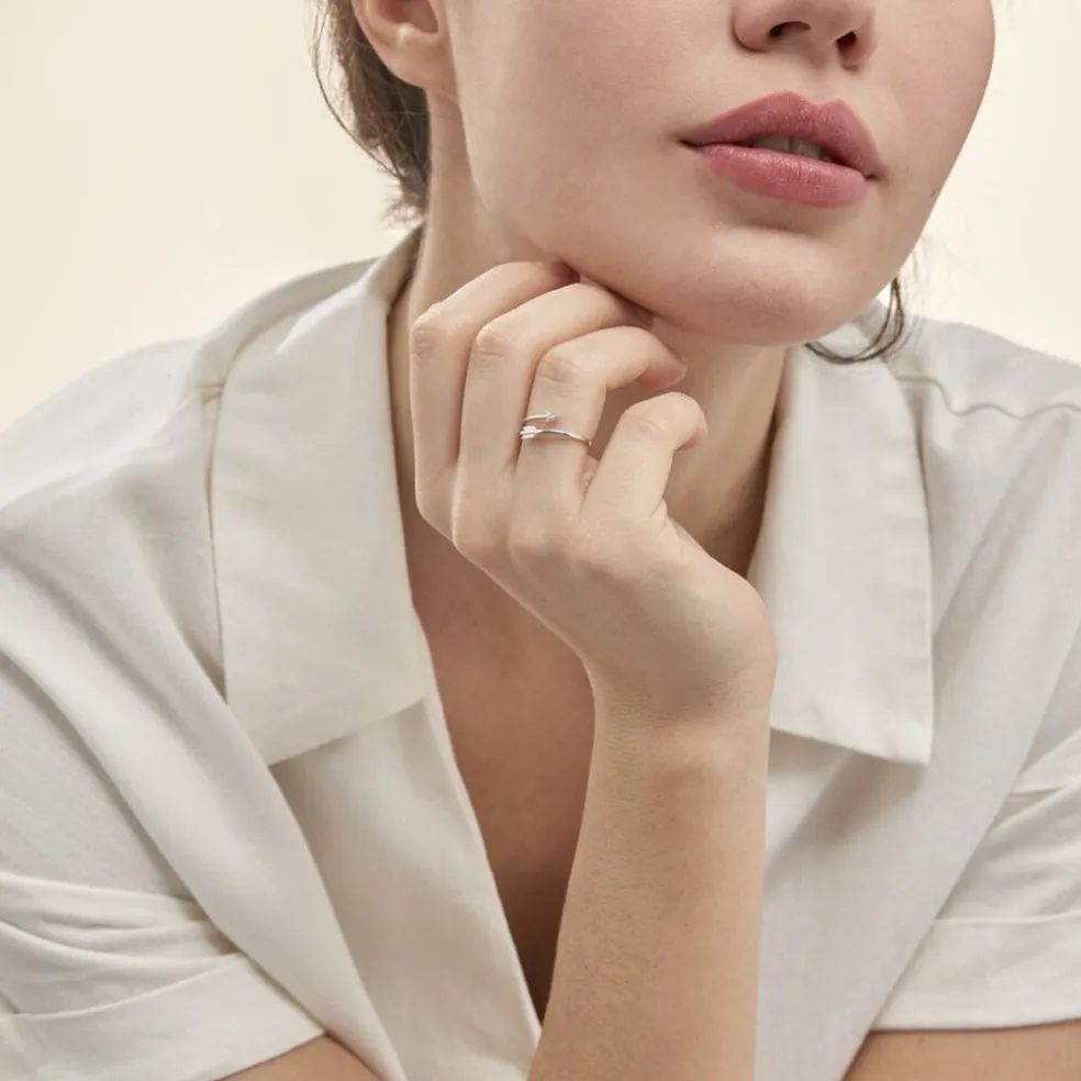 Bague Cupidon Or Blanc Diamant