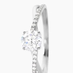 Bague Dana Or Blanc Oxyde De Zirconium