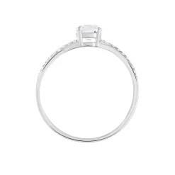 Bague Dana Or Blanc Oxyde De Zirconium