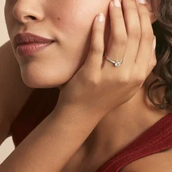 Bague Dana Or Blanc Oxyde De Zirconium