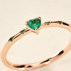 Bague Déclaration Argent Rose Oxyde De Zirconium