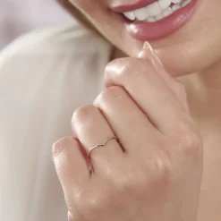 Bague De Phalange Tricia Argent Blanc