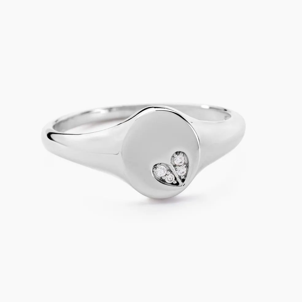 Bague Declaration Argent Blanc Oxyde De Zirconium