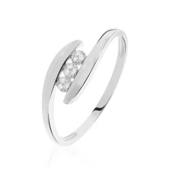 Bague Delphine Or Blanc Diamant