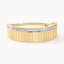 Bague Diamantee Or Jaune Diamant