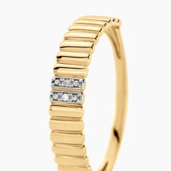 Bague Diamantee Or Jaune Diamant