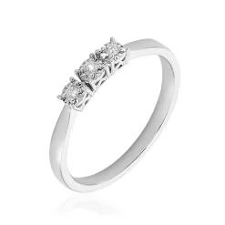 Bague Diamotion Or Blanc Diamant