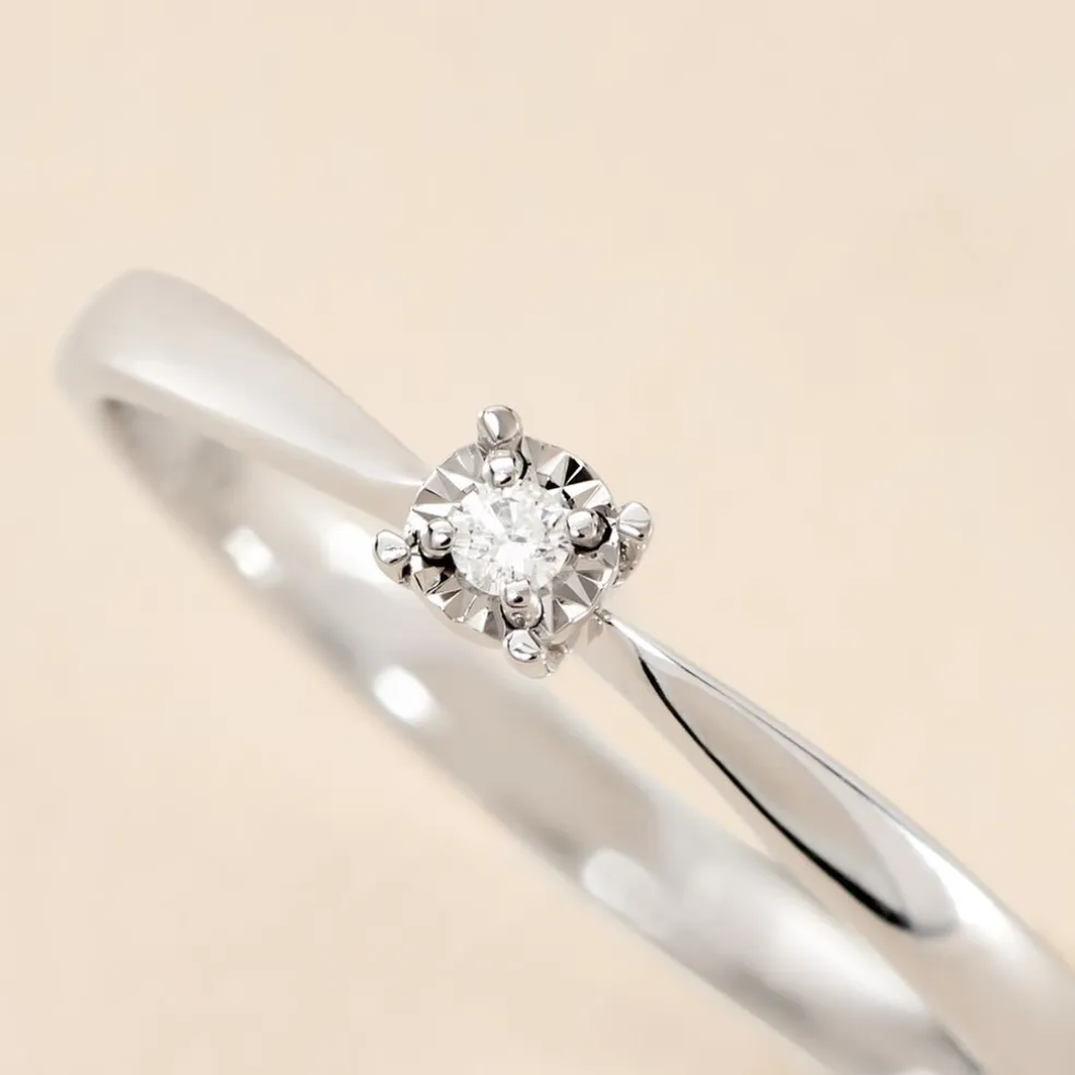 Bague Diamotion Or Blanc Diamant