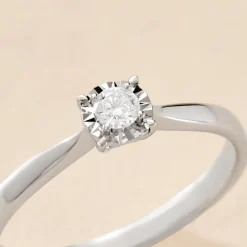 Bague Diamotion Or Blanc Diamant