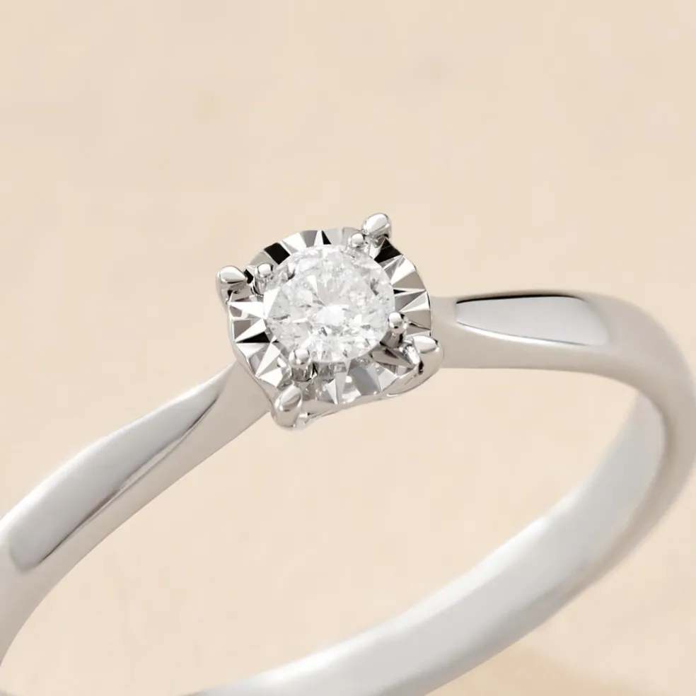 Bague Diamotion Or Blanc Diamant