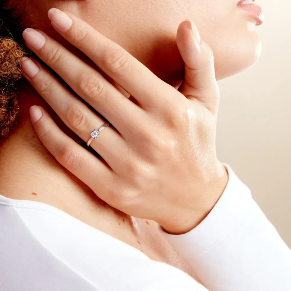 Bague Diamotion Or Blanc Diamant