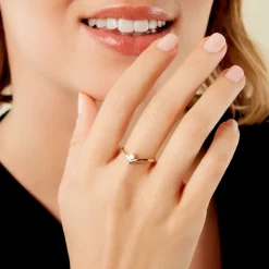 Bague Dipali Or Jaune Diamant Synthétique