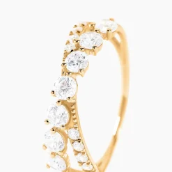 Bague Dorean Or Jaune Oxyde De Zirconium