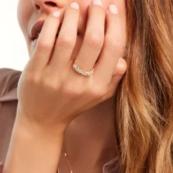 Bague Dorean Or Jaune Oxyde De Zirconium