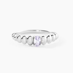 Bague Dorothy Argent Blanc Oxyde De Zirconium