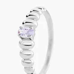 Bague Dorothy Argent Blanc Oxyde De Zirconium