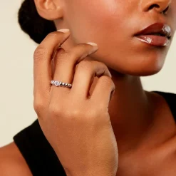 Bague Dorothy Argent Blanc Oxyde De Zirconium