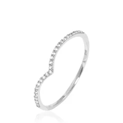 Bague Dounia Or Blanc Oxyde De Zirconium