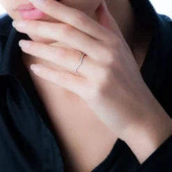 Bague Dounia Or Blanc Oxyde De Zirconium