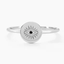 Bague Dristie Argent Blanc Turquoise