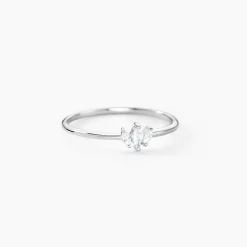 Bague Duchesse Argent Blanc Oxyde De Zirconium