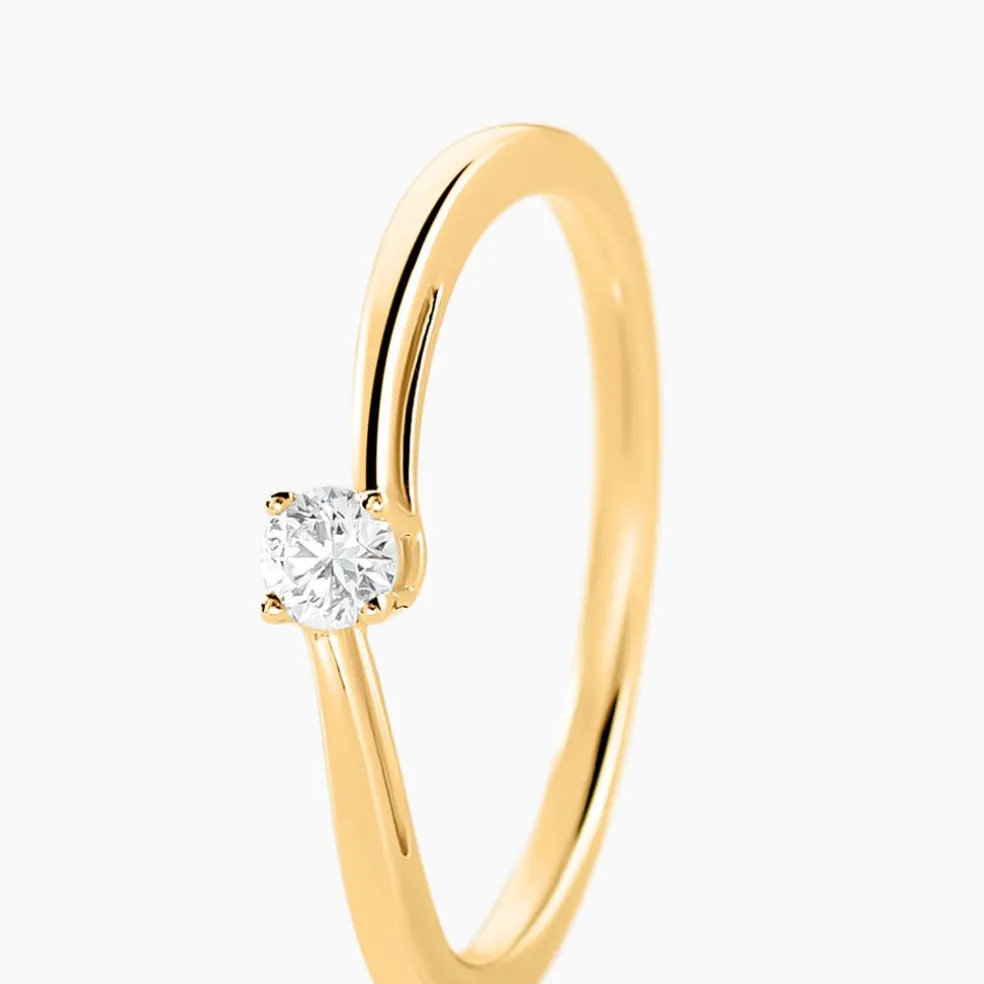 Bague Dympna Or Jaune Diamant