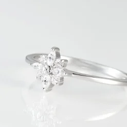 Bague Eclat Argent Blanc Oxyde De Zirconium