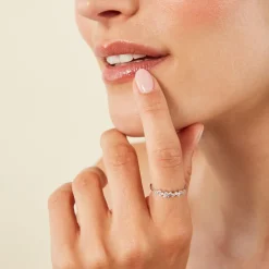 Bague Eclat D'Aurore Argent Blanc Oxyde De Zirconium